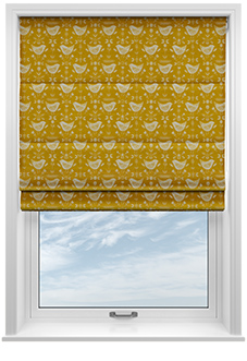 Narvik, Ochre - Twist&Fit Roman Blind